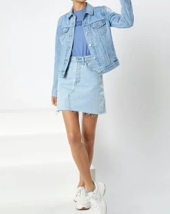 Femme Levi's® Veste en Jean Original Trucker bleue