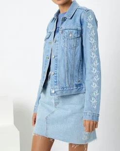 Femme Levi's® Veste en Jean Original Trucker bleue