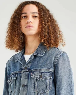 Homme Levi's® Veste en jean The Trucker original bleu moyen
