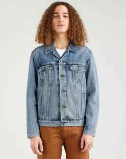 Homme Levi's® Veste en jean The Trucker original bleu moyen
