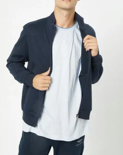 Homme Hackett London Veste en Jersey Smart bleu marine