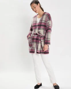 Sale Le Chat Veste en Laine & Mohair mélangés Ouate multicolore