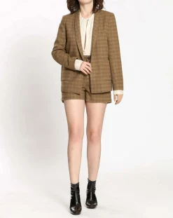 Femme See u Soon Veste en Laine mélangée Eloise beige
