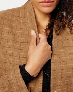 Femme See u Soon Veste en Laine mélangée Eloise beige