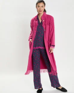 Le Chat Veste en Laine mélangée Foehn pivoine