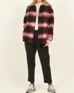 Femme Hartford Veste en Laine mélangée Vara fushia/noir