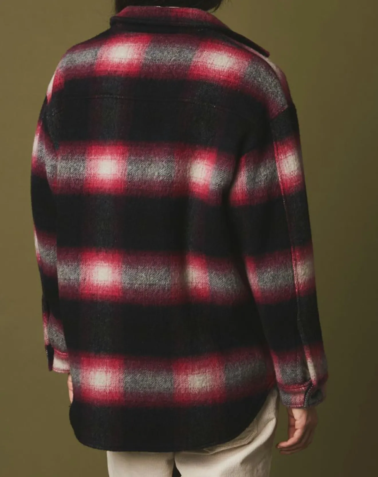 Femme Hartford Veste en Laine mélangée Vara fushia/noir