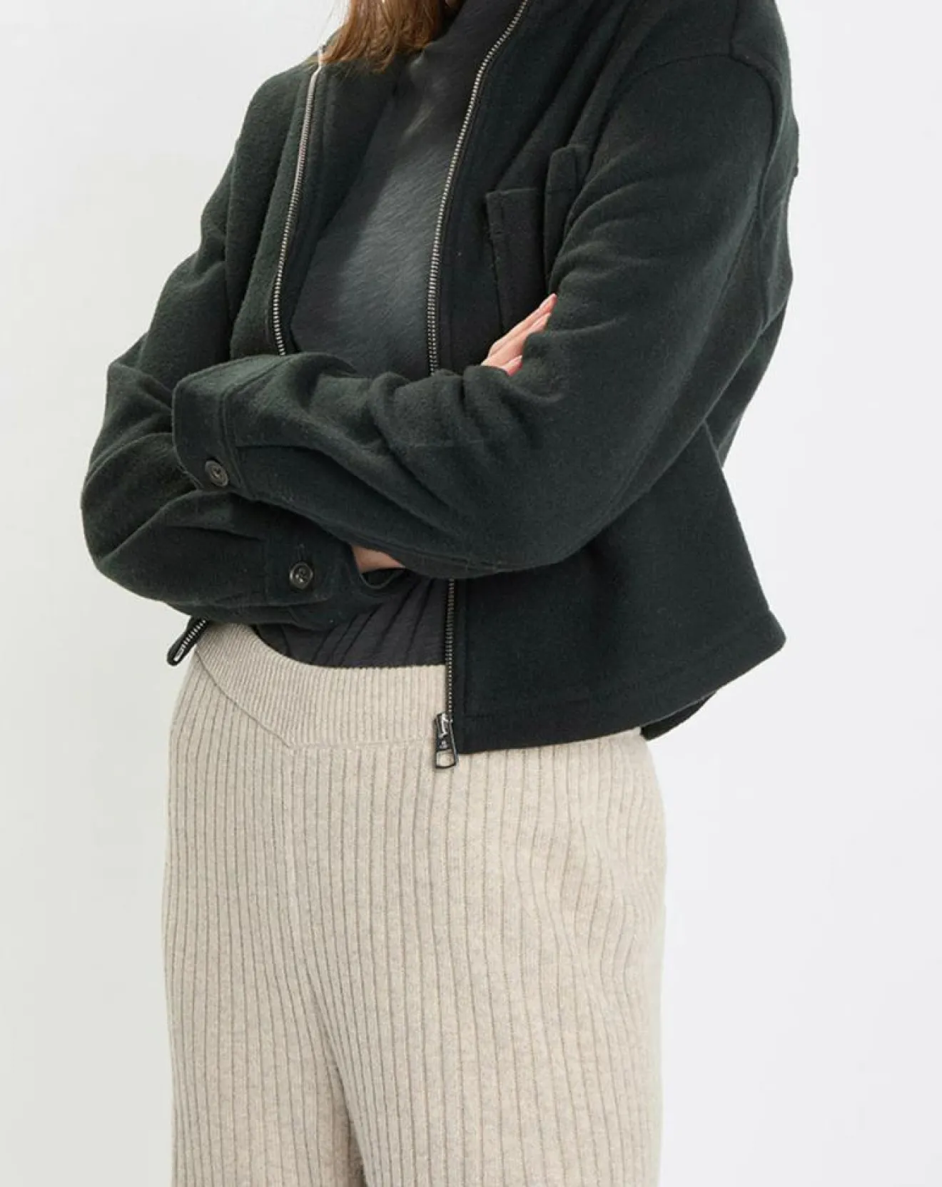 New Marc O'Polo Veste en Laine mélangée vert foncé