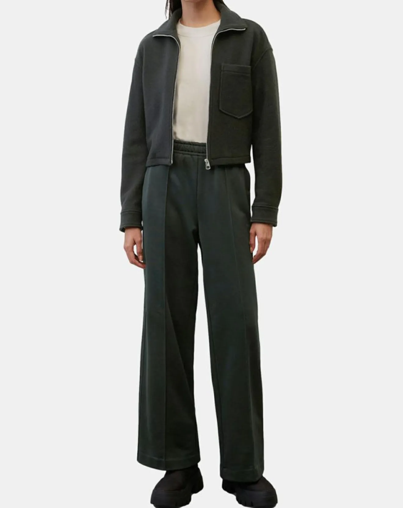 New Marc O'Polo Veste en Laine mélangée vert foncé