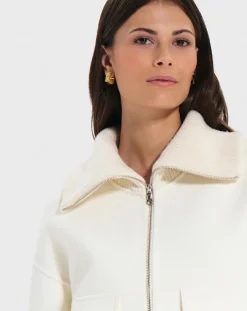 Femme Zapa Veste en Laine mélangée Vivienna écrue