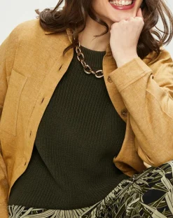 Femme Harris Wilson Veste en Lin & Coton Curtis muscade