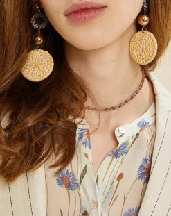 Chloé Stora Veste en Lin mélangé Valerio écrue