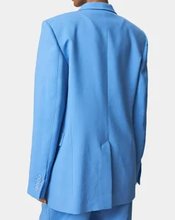 Sale Stella McCartney Veste en Twill Tailoring bleue