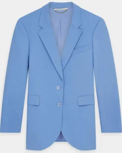 Sale Stella McCartney Veste en Twill Tailoring bleue