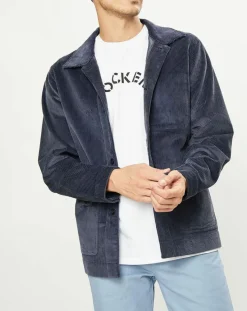 Homme Dockers Veste en Velours côtelé Chore bleue