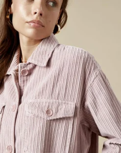 Clearance Hartford Veste en Velours côtelé Vara rosewood