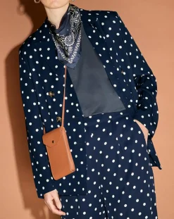 Clearance Jodhpur Veste fluide bloom bleue/blanc