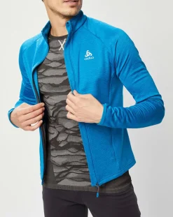 Homme Odlo Veste intermédiaire technique Proita bleue