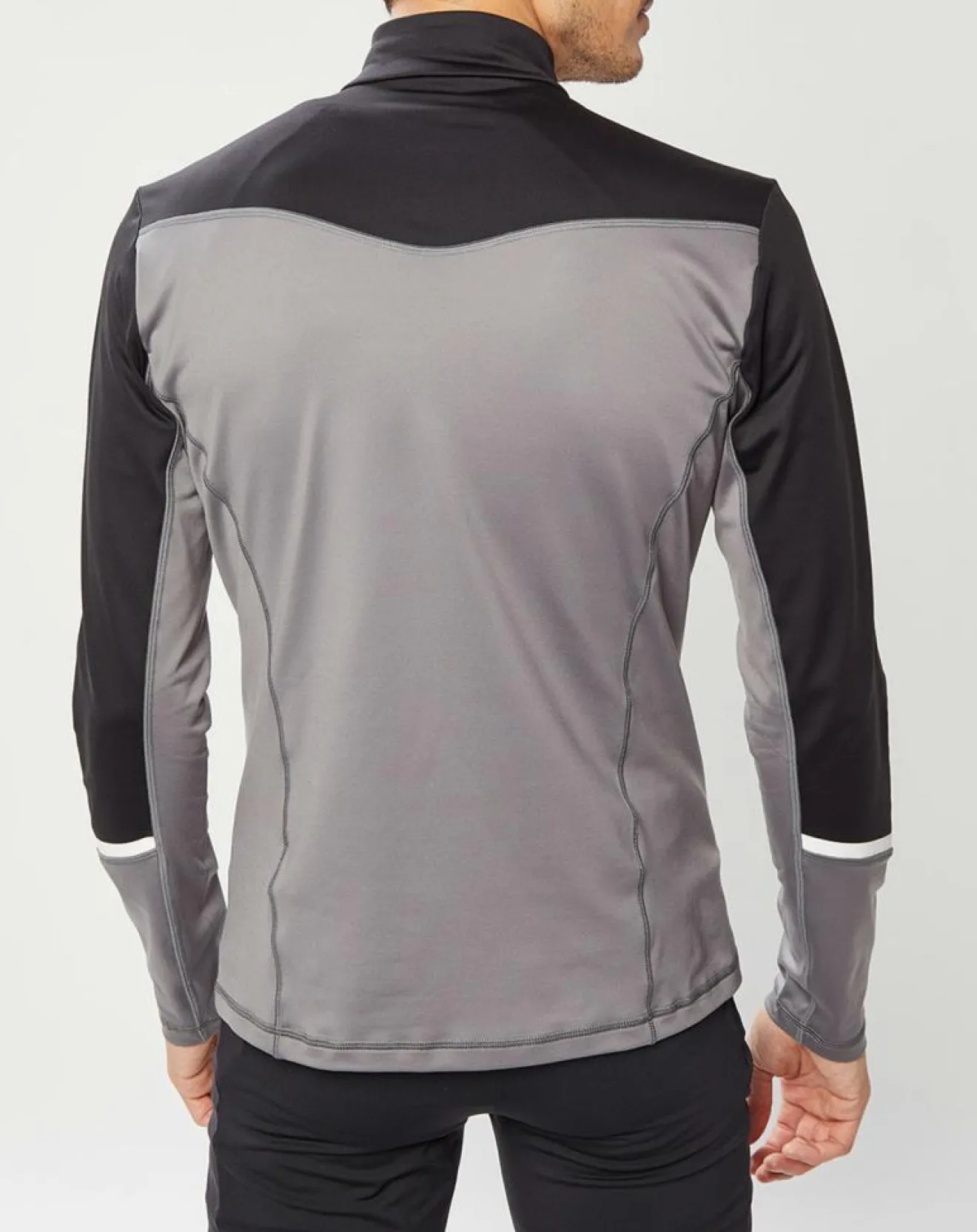 Homme Odlo Veste intermédiaire technique Allalin gris/noir/blanc