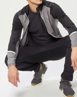 Homme Odlo Veste intermédiaire technique Allalin gris/noir/blanc