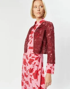 Femme MaxMara Veste Lecco bordeaux