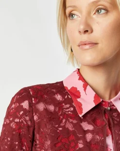 Femme MaxMara Veste Lecco bordeaux