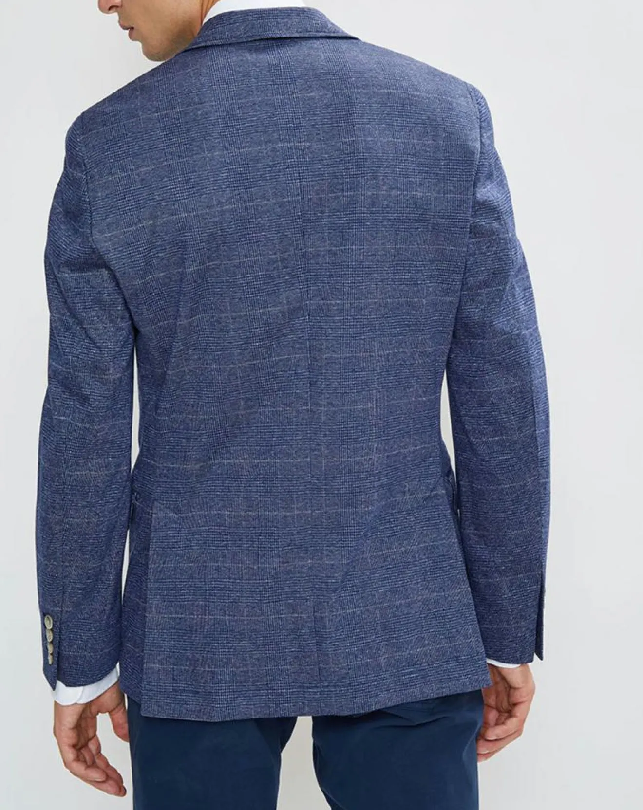 Hackett London Veste Light Prince de Galles bleue