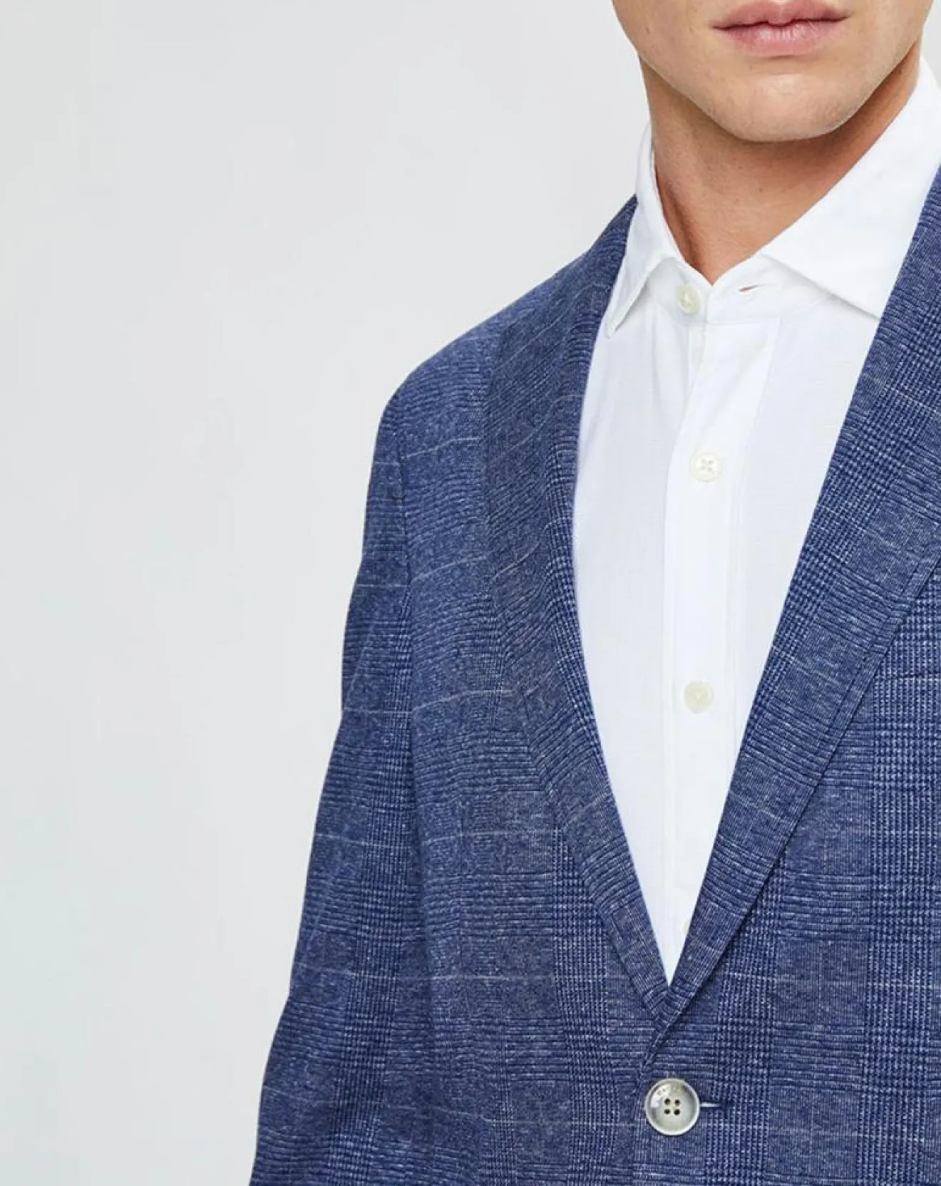 Hackett London Veste Light Prince de Galles bleue