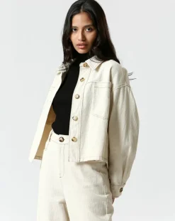 Femme The Korner Veste Lilou crème