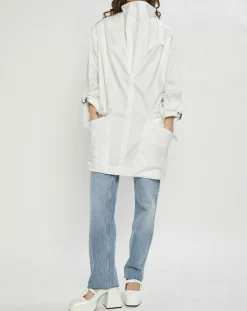 Femme Isabel Marant Veste longue à enfiler Friso blanche