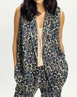 Best Lauren Vidal Veste Lou imprimée bleu/crème