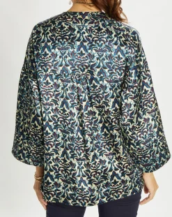 Discount Lauren Vidal Veste Lou imprimée bleue