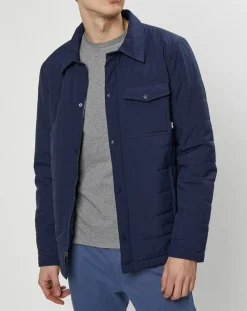 Homme Dockers Veste Ltwt Padded Recycled Street bleu marine