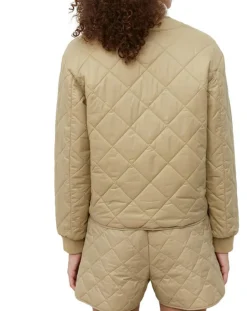 Femme Marc O'Polo Veste Matelassée à Boutons camel