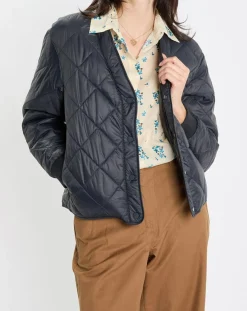 Online Marc O'Polo Veste Matelassée à Boutons bleu marine