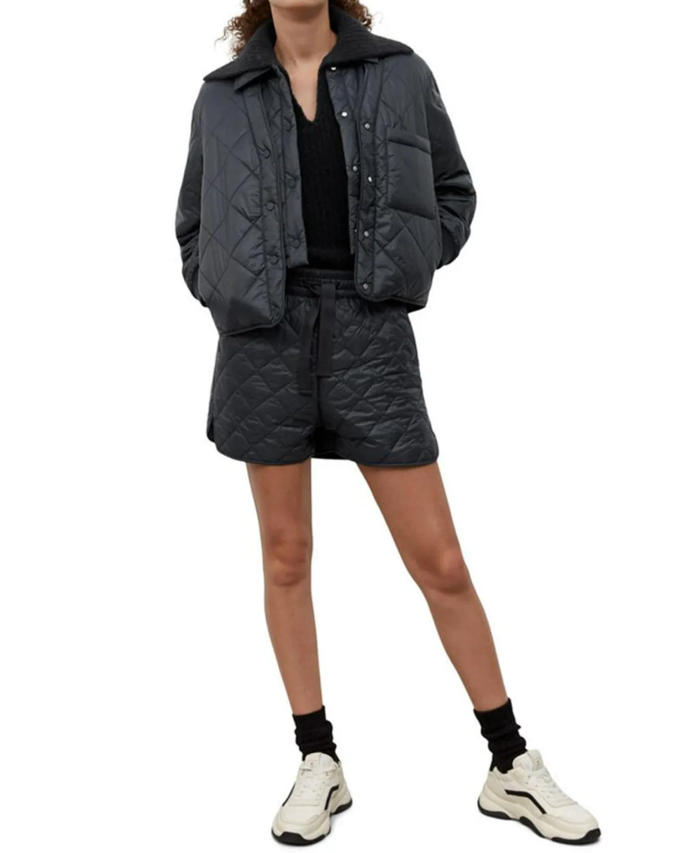 Online Marc O'Polo Veste Matelassée à Boutons bleu marine