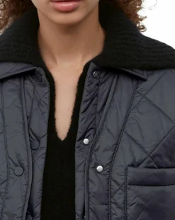 Online Marc O'Polo Veste Matelassée à Boutons bleu marine