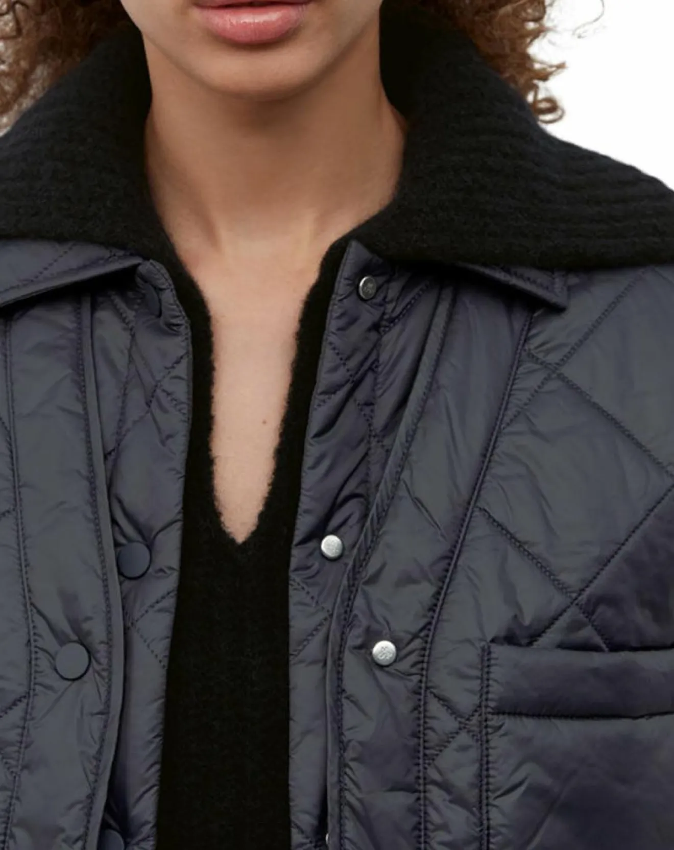 Online Marc O'Polo Veste Matelassée à Boutons bleu marine