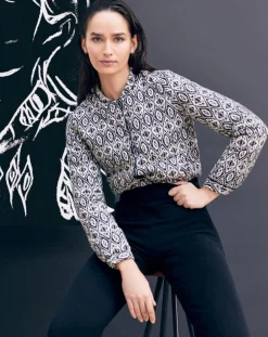 Discount Caroll Veste matelassée Athenes imprimée noire