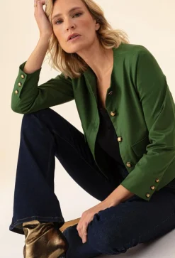 Clearance Bleu Blanc Rouge Veste Parado vert