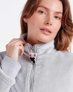 Admas Veste polaire grise