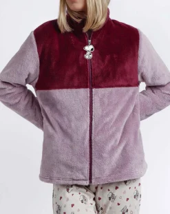 Outlet Peanuts Veste polaire Love Is A Best Friend mauve