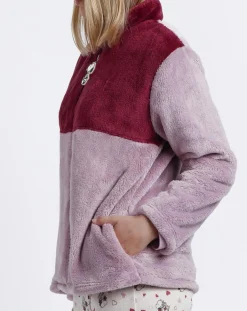 Outlet Peanuts Veste polaire Love Is A Best Friend mauve