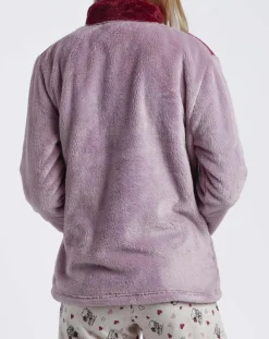 Outlet Peanuts Veste polaire Love Is A Best Friend mauve