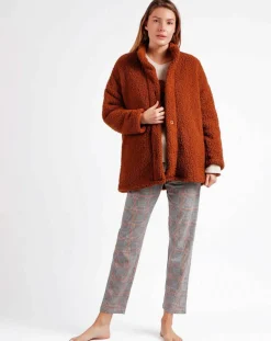 Femme Admas Veste polaire marron