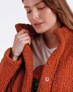 Femme Admas Veste polaire marron