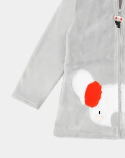 Enfant Mr Wonderful Veste polaire Morning Mouse grise