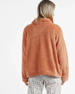 Femme Admas Veste polaire orange