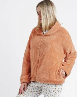 Femme Admas Veste polaire orange