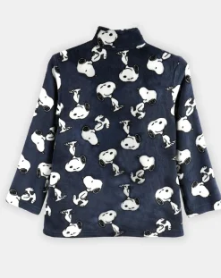 New Peanuts Veste polaire Snoopy bleu marine